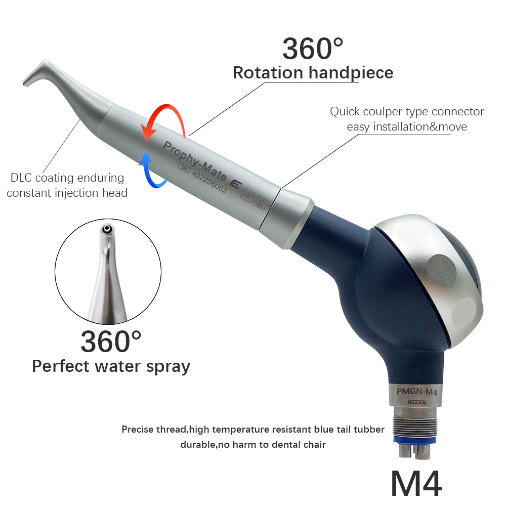 features of the powder jet handpiece